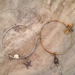 Alex and Ani bracelets - set of 2 - silver & gold
